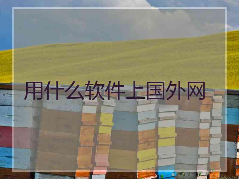 用什么软件上国外网